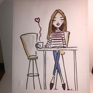 Pre-owned Monica Lee Textured Canvas Print